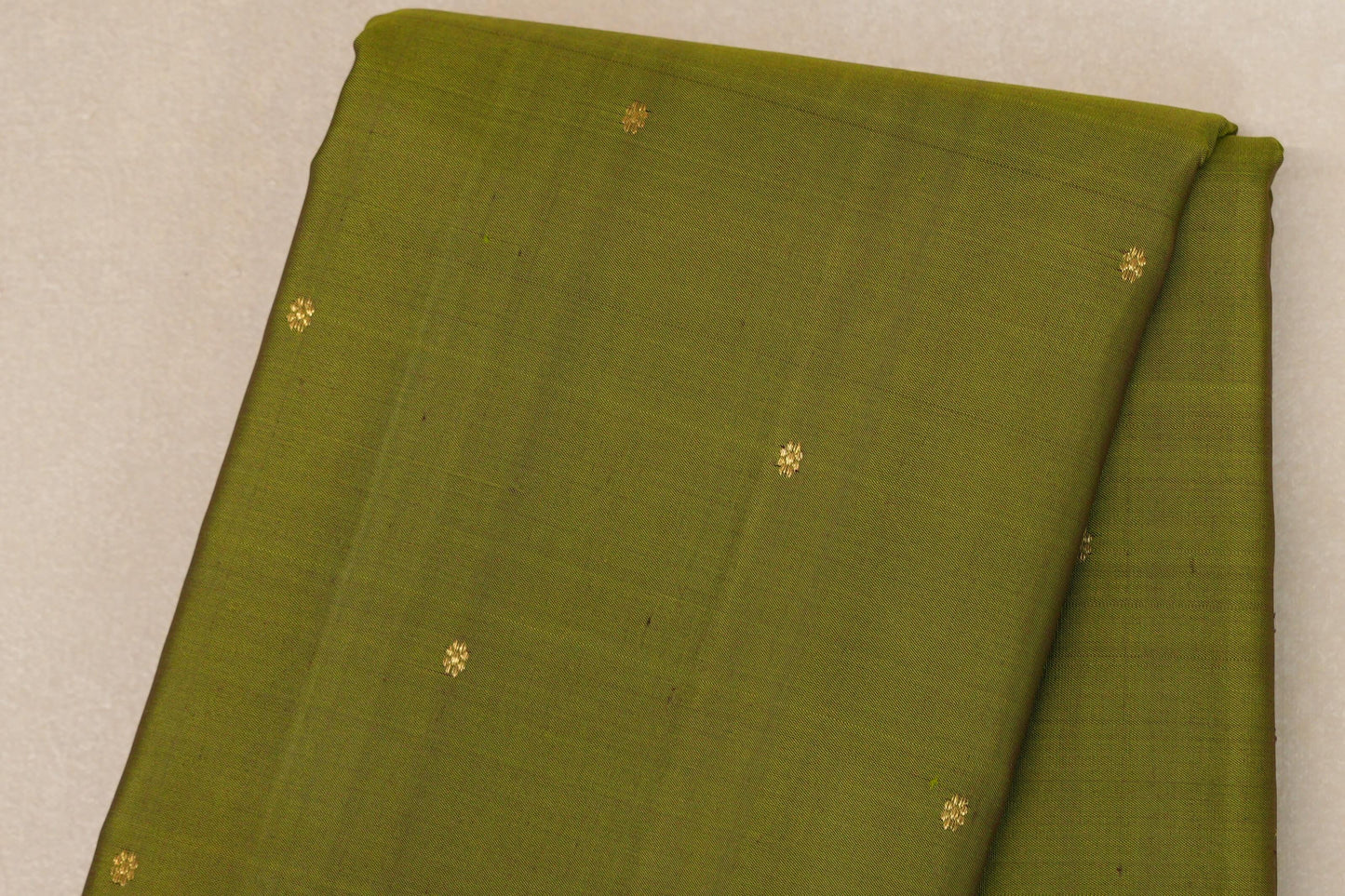 Olive green with Violet Purple borders Vintage Kanjivaram Silk Saree SS9098