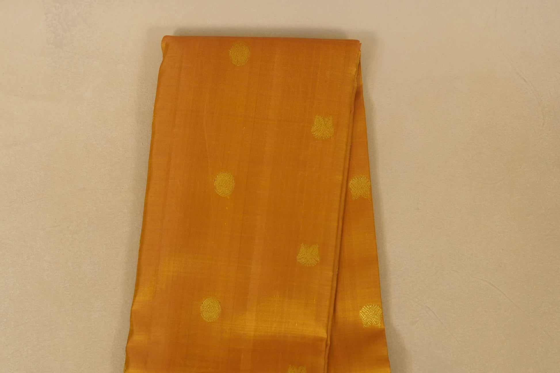 Mustard Kanjivaram Silk Saree body zoom