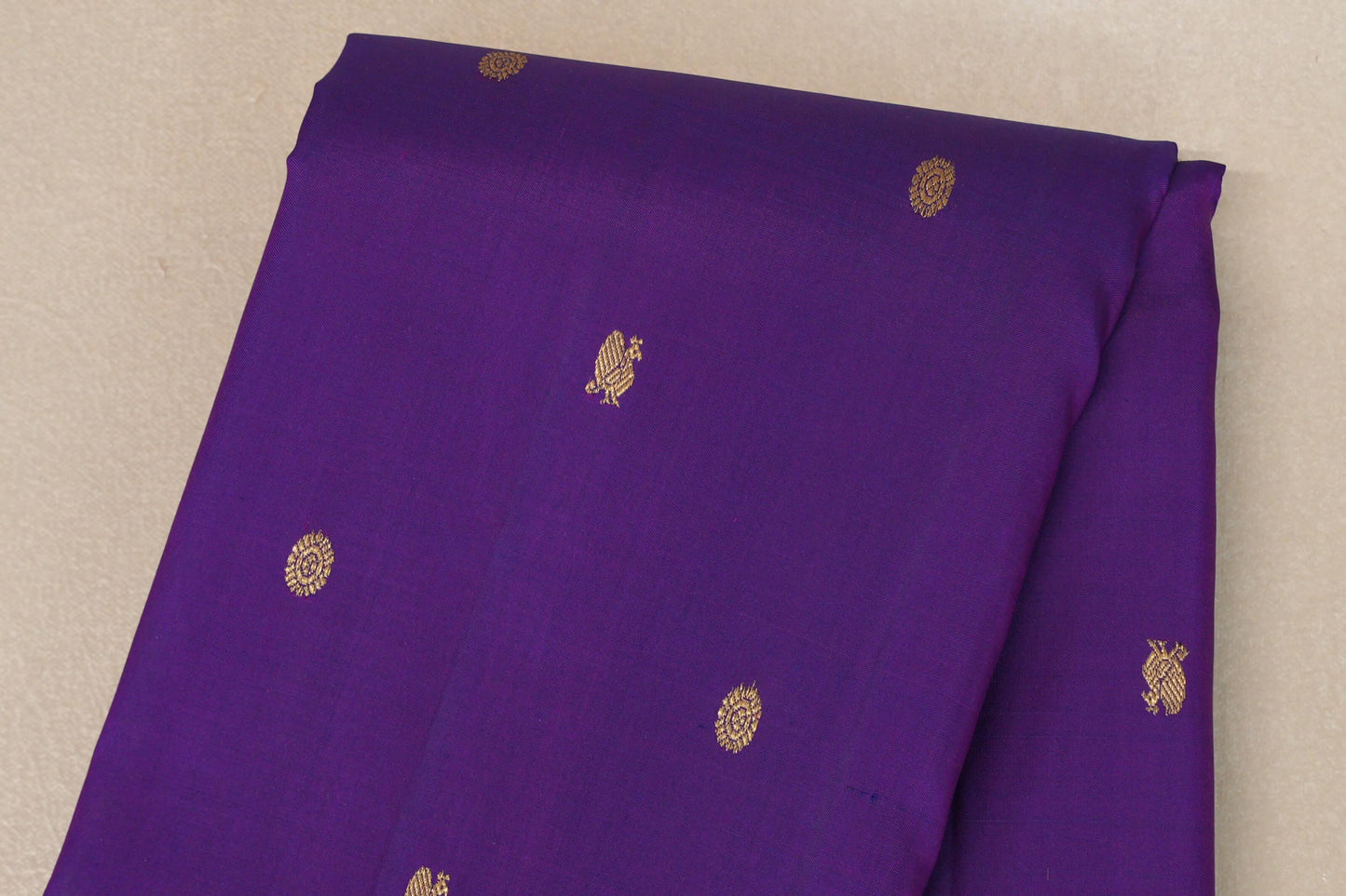 Violet Purple Vintage Kanjivaram Silk Saree SS9099