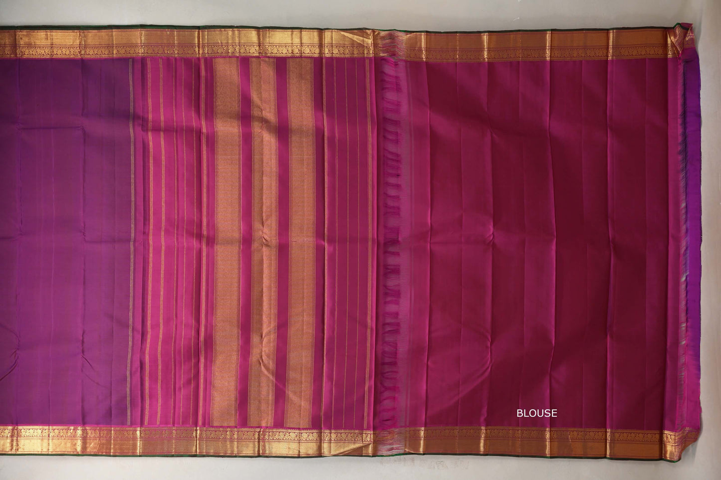 Deep plum purple Vintage Kanjivaram Silk Saree SS9101