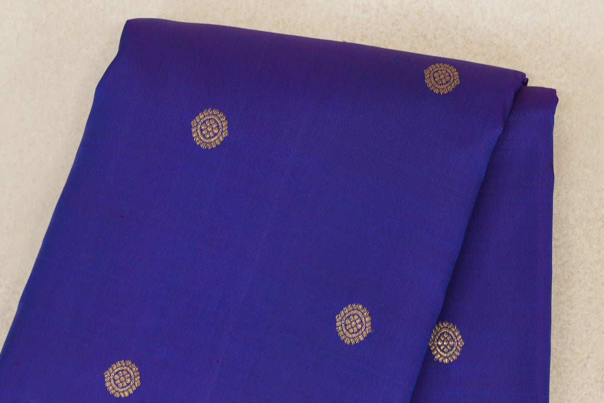 Violet Purple Plant Based Kanjivaram Silk Saree body