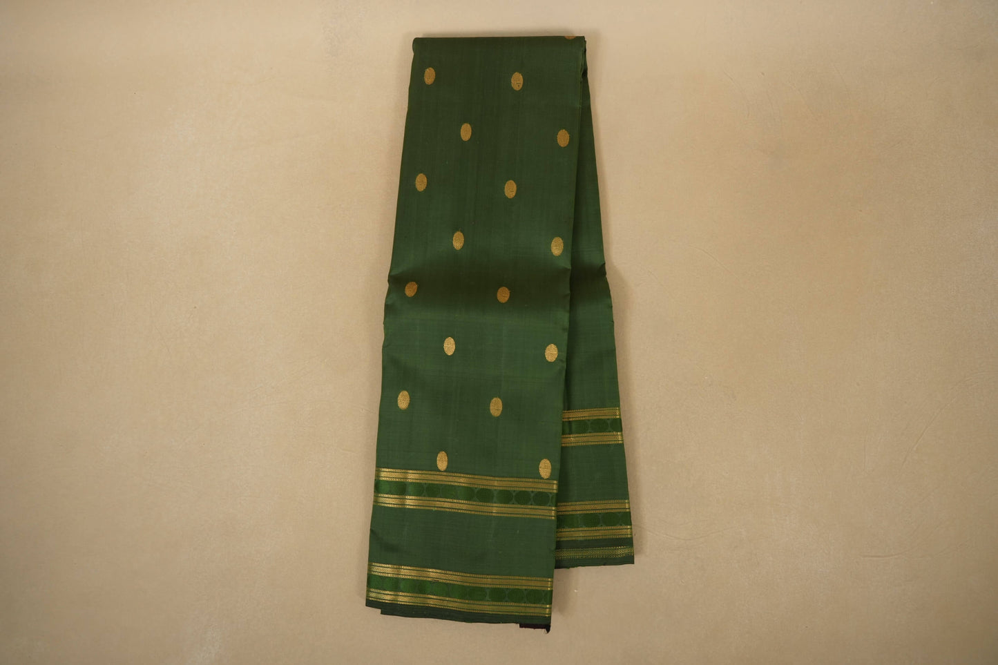 Online Moss Green Kanjivaram Silk Saree