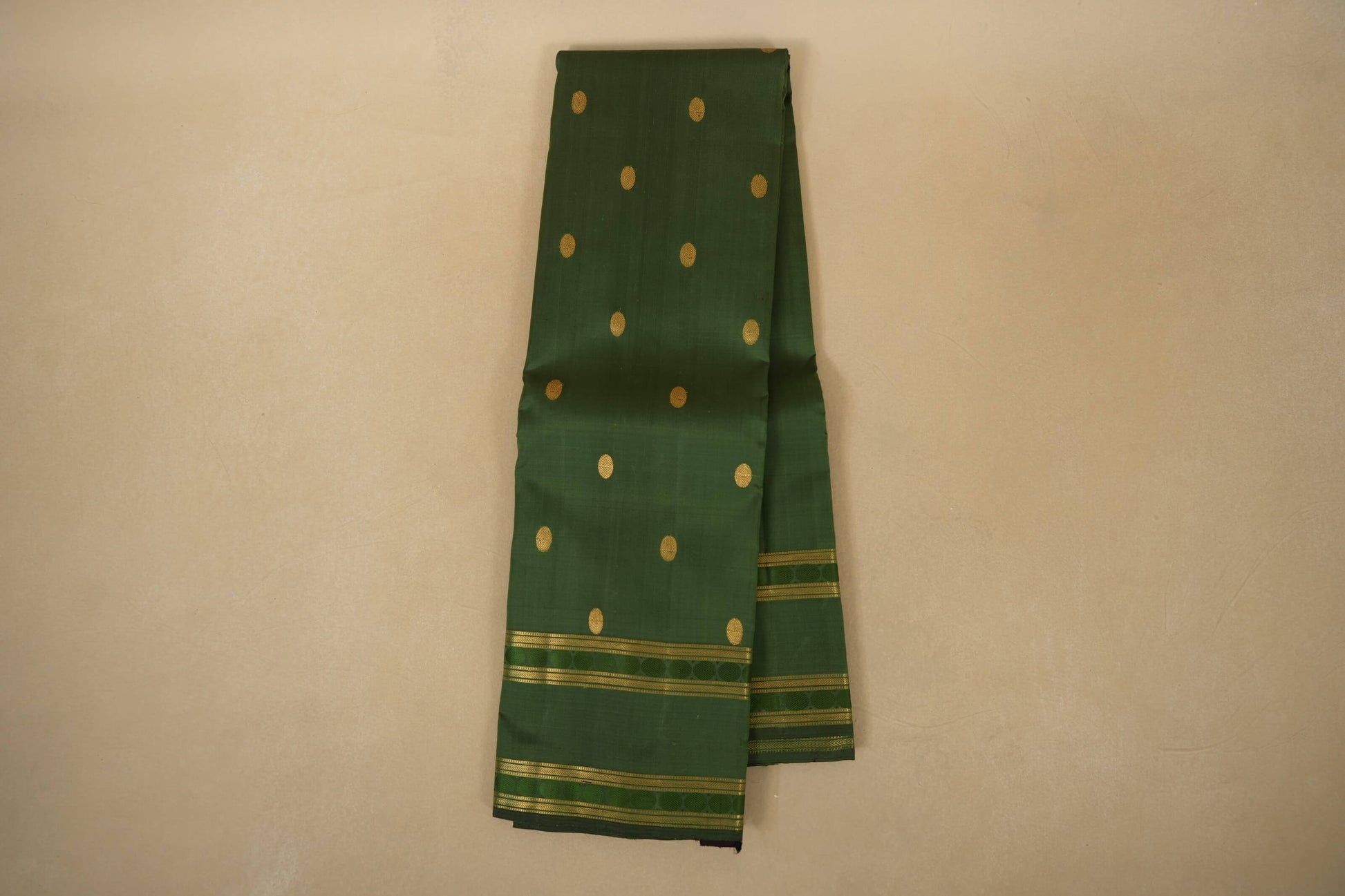Online Moss Green Kanjivaram Silk Saree