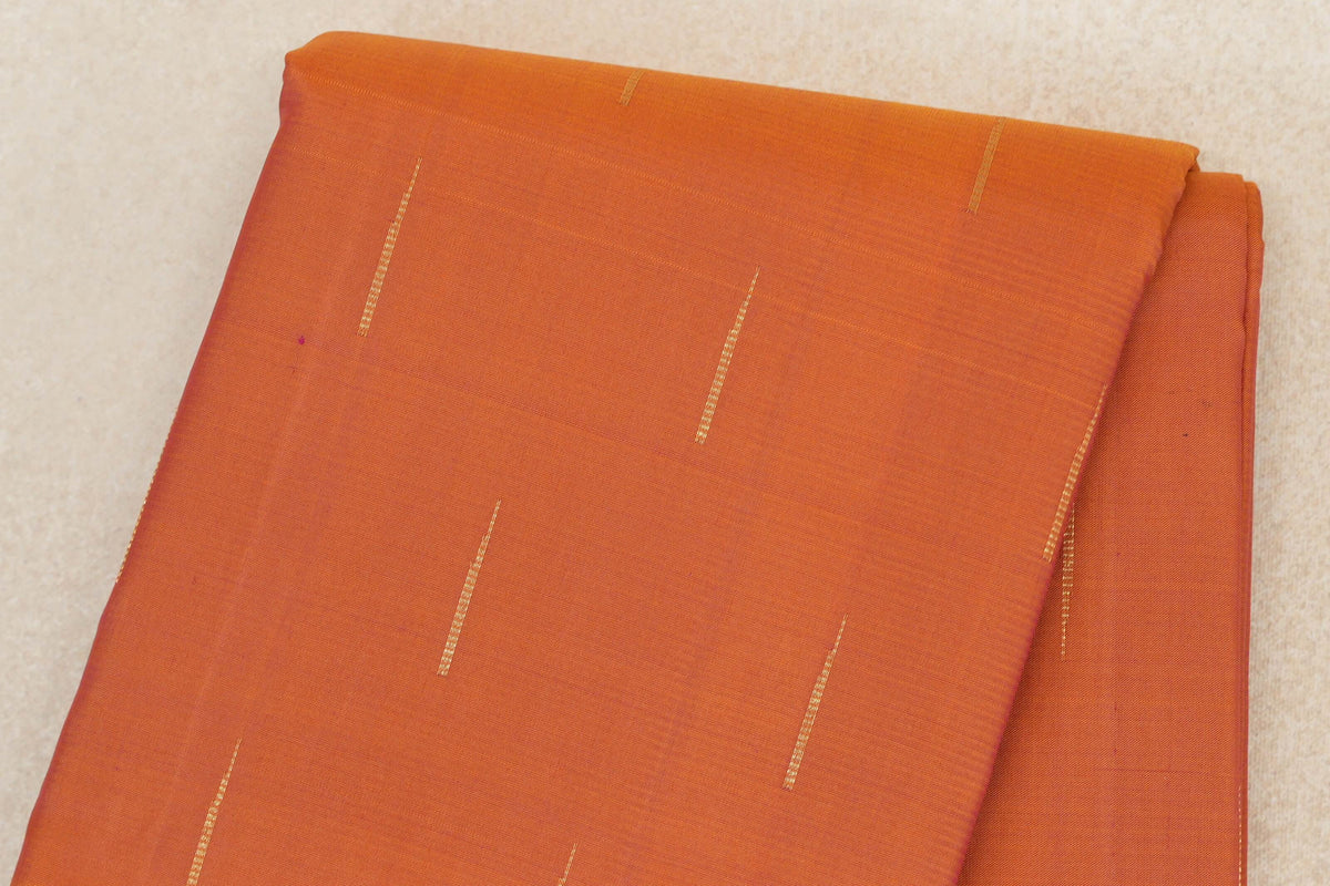 Dual Tone of Mustard Yellow and Pink Vintage Kanjivaram Silk Saree body