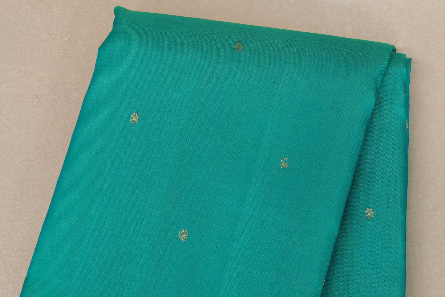 Dual Tone Green and Blue Vintage Kanjivaram Silk Saree SS9104