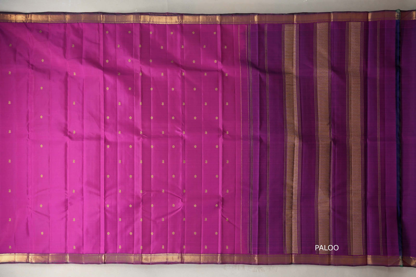 Bright magenta Vintage Kanjivaram Silk Saree SS9105