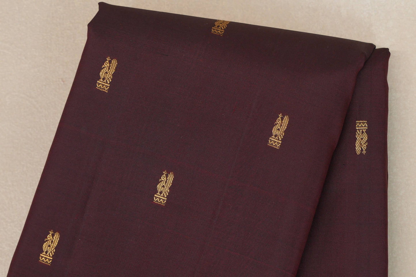 Brownish maroon Vintage Kanjivaram Silk Saree SS9106