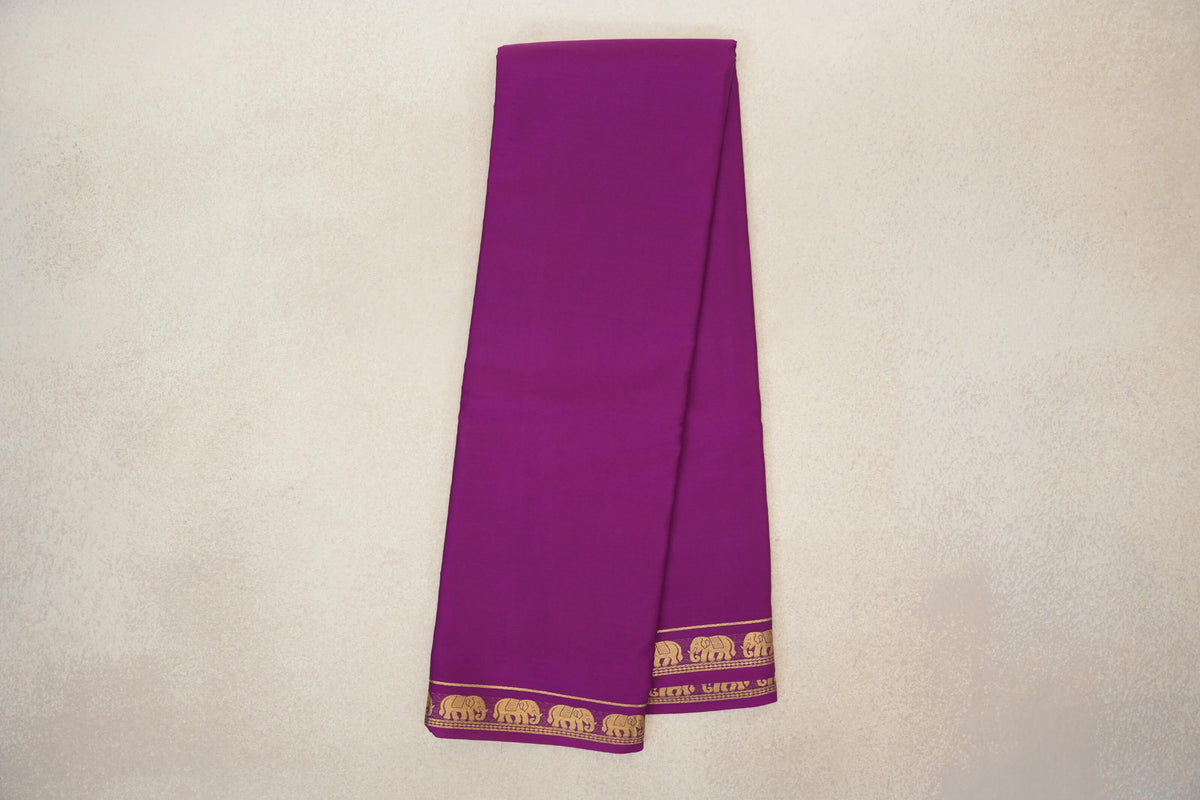 Online Magenta Mysore Silk Saree