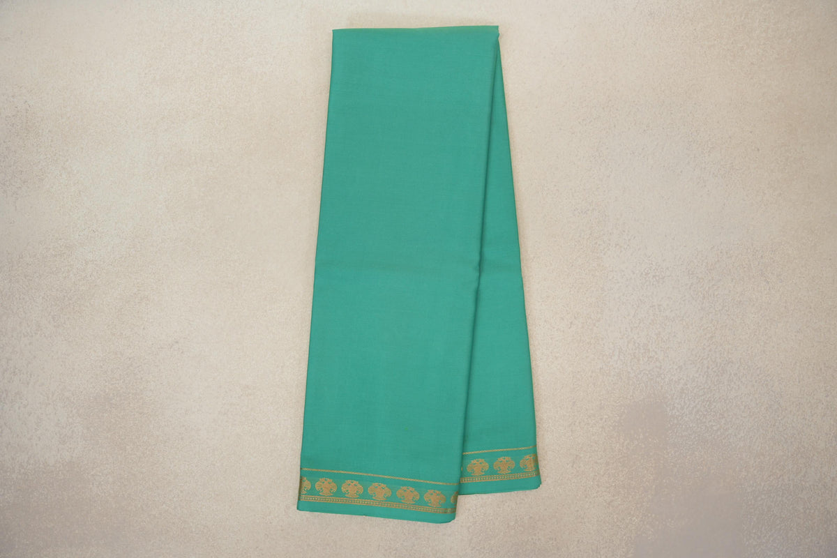 Online Teal Green Mysore Silk Saree