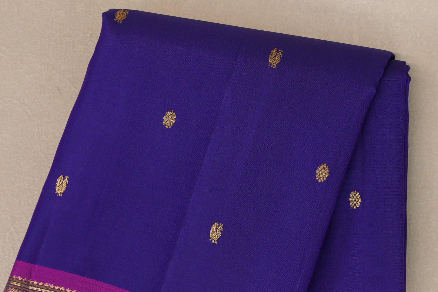 Deep blue Vintage Kanjivaram Silk Saree SS9111