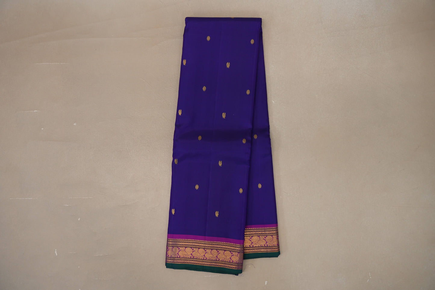 Deep blue Vintage Kanjivaram Silk Saree SS9111