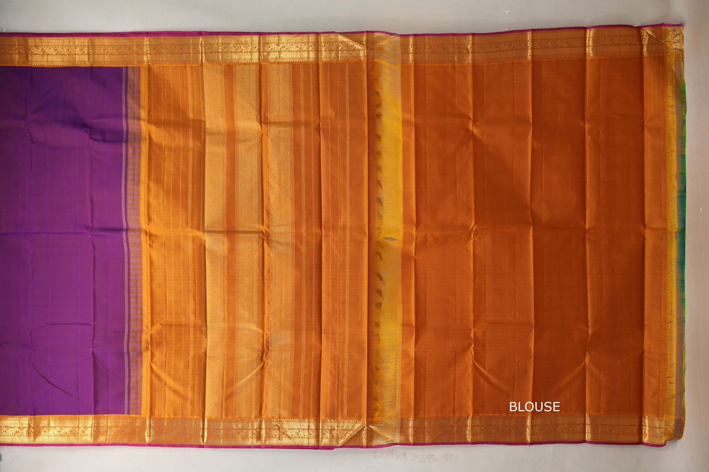 Deep magenta Vintage Kanjivaram Silk Saree SS9114