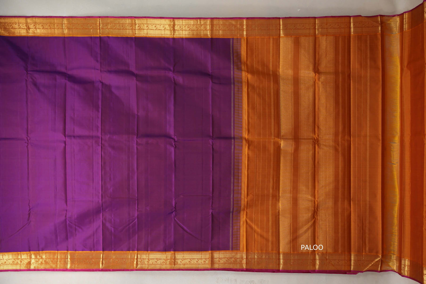Deep magenta Vintage Kanjivaram Silk Saree SS9114