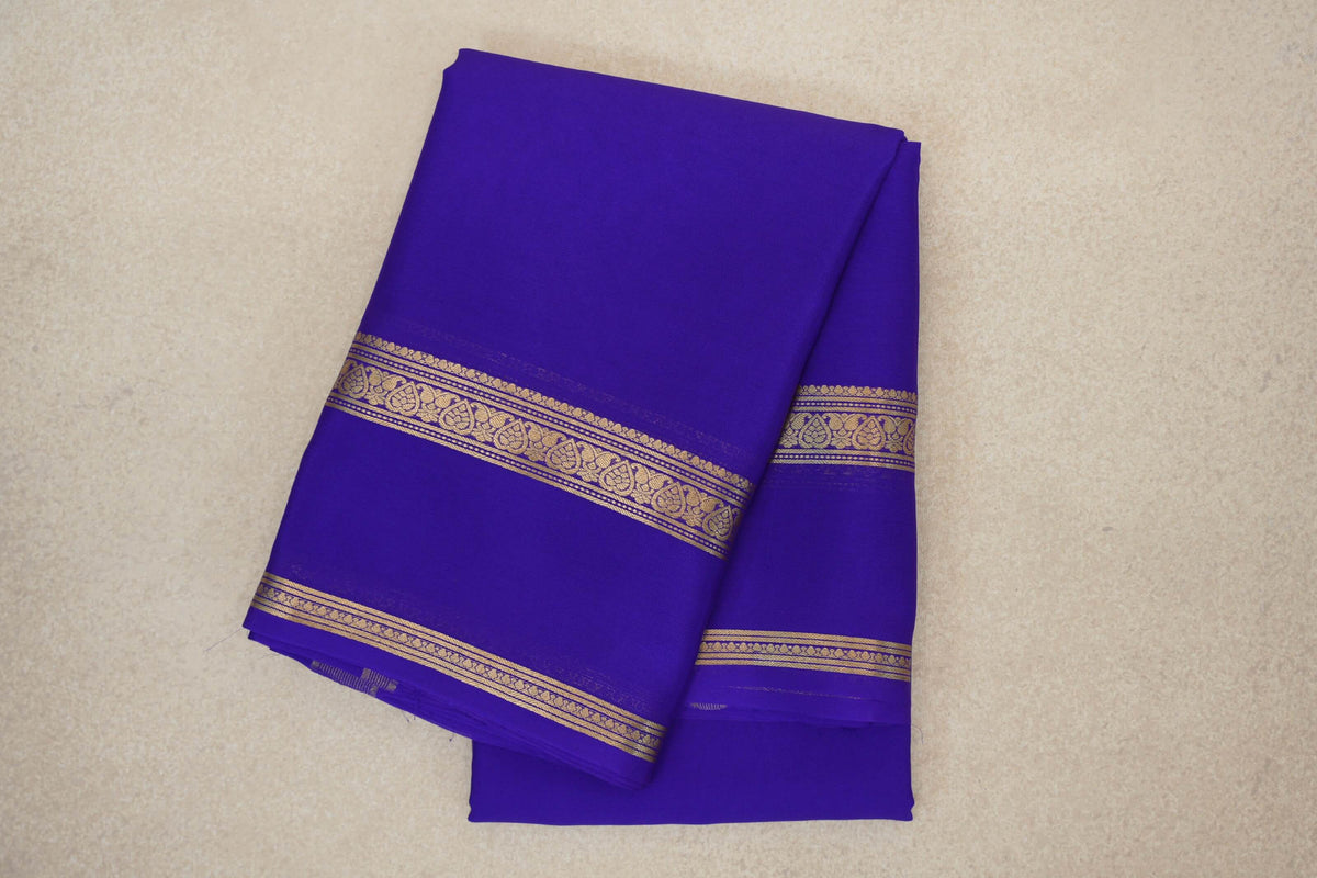 Violet Purple Mysore Silk Saree