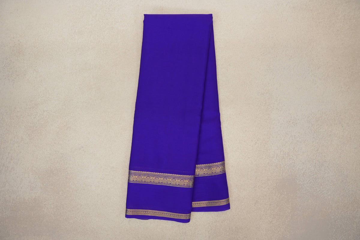 Online Violet Purple Mysore Silk Saree