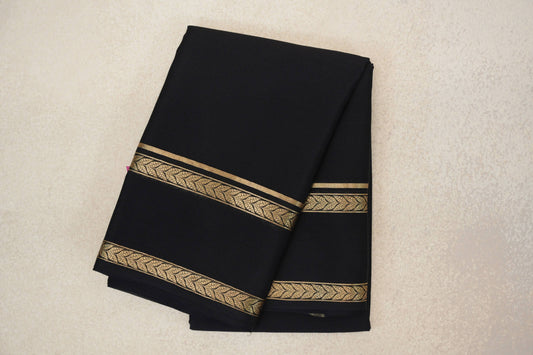 Black Mysore Silk Saree