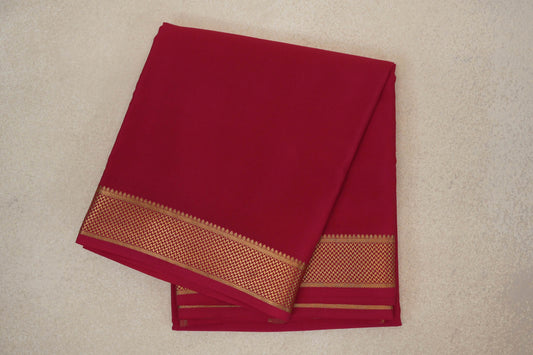Deep Pink Mysore Silk Saree