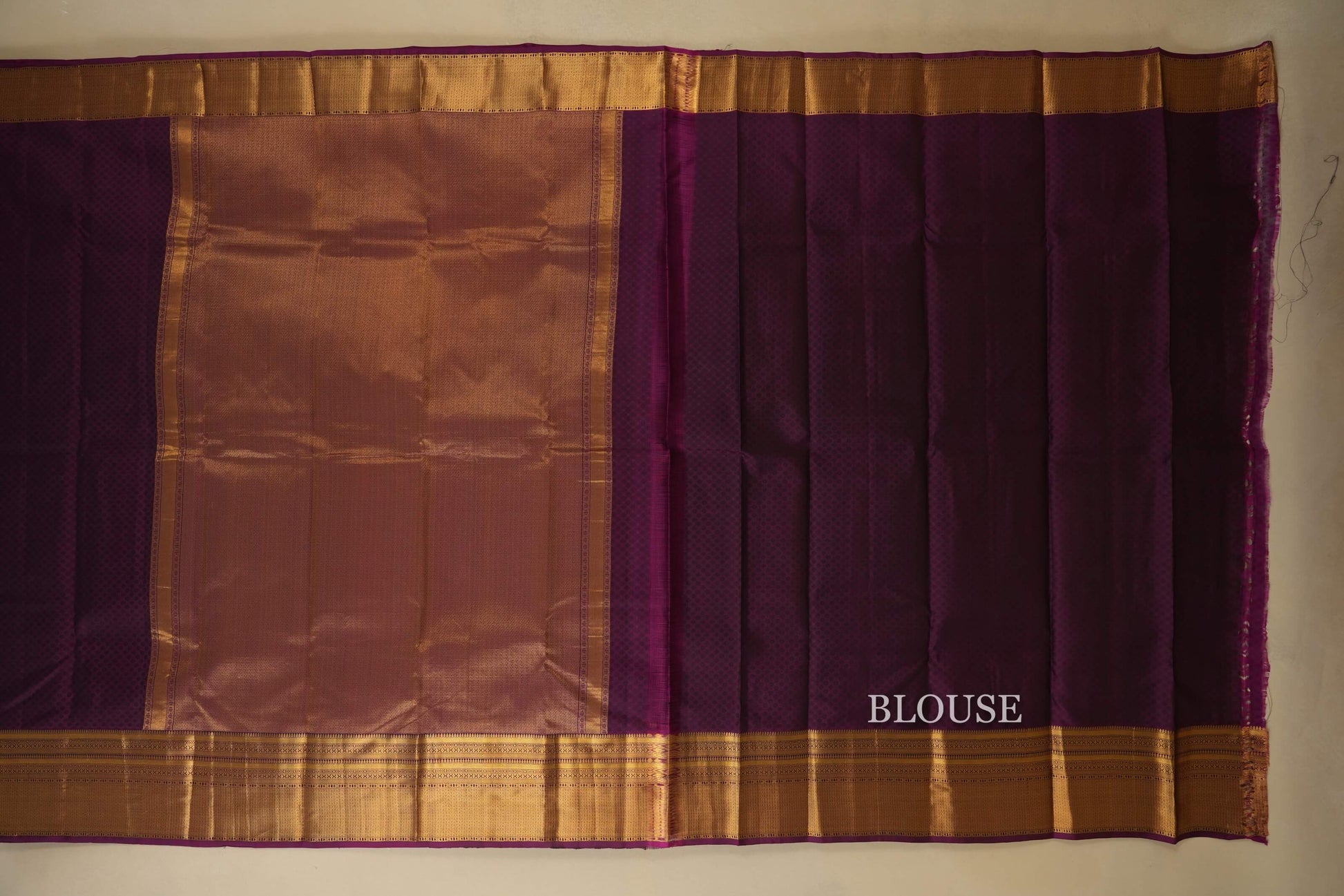 Magenta Light weight Kanchipuram Silk Saree Blouse