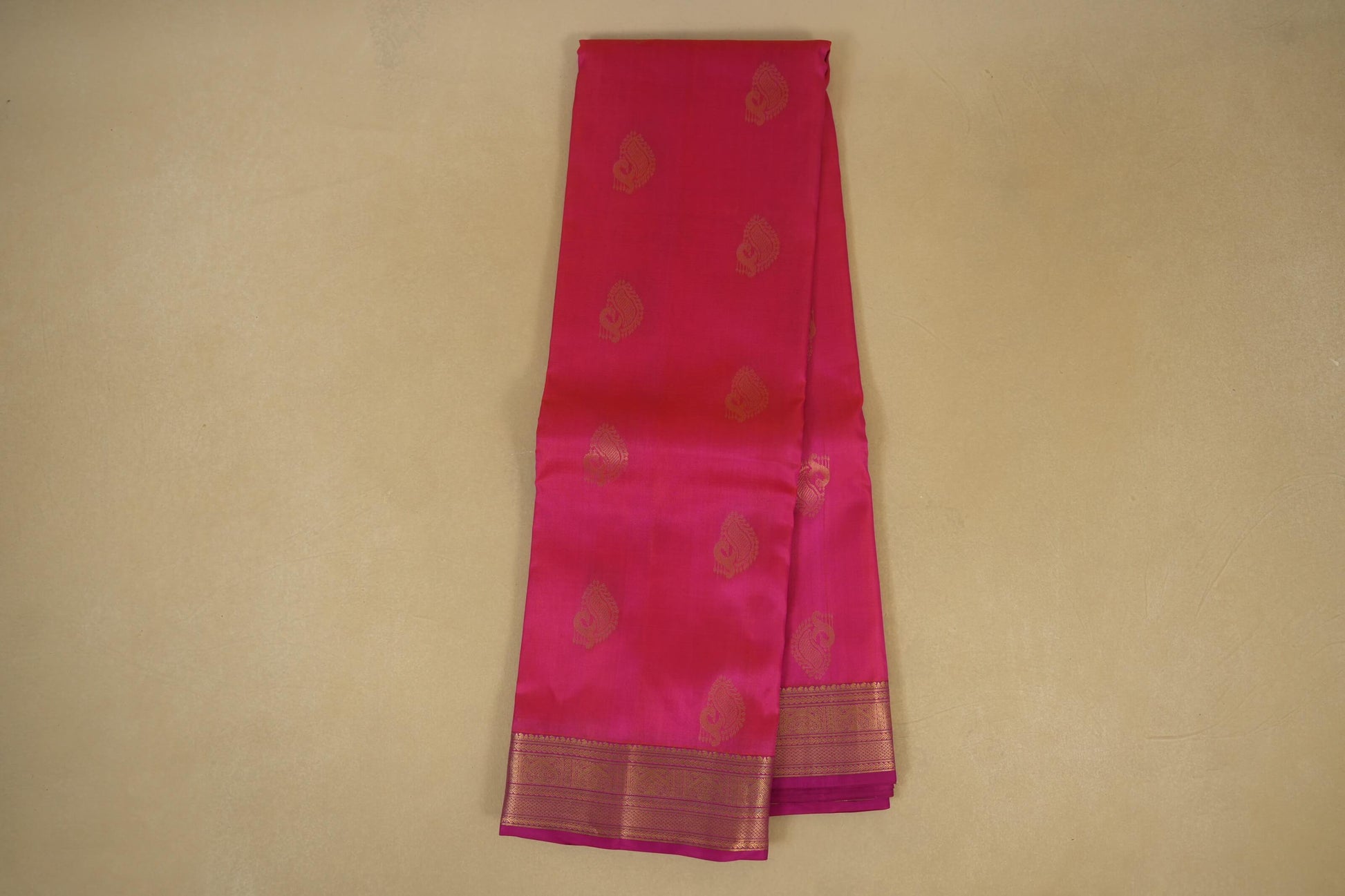 Peach Pink Light Weight Kanchipuram Silk Saree online