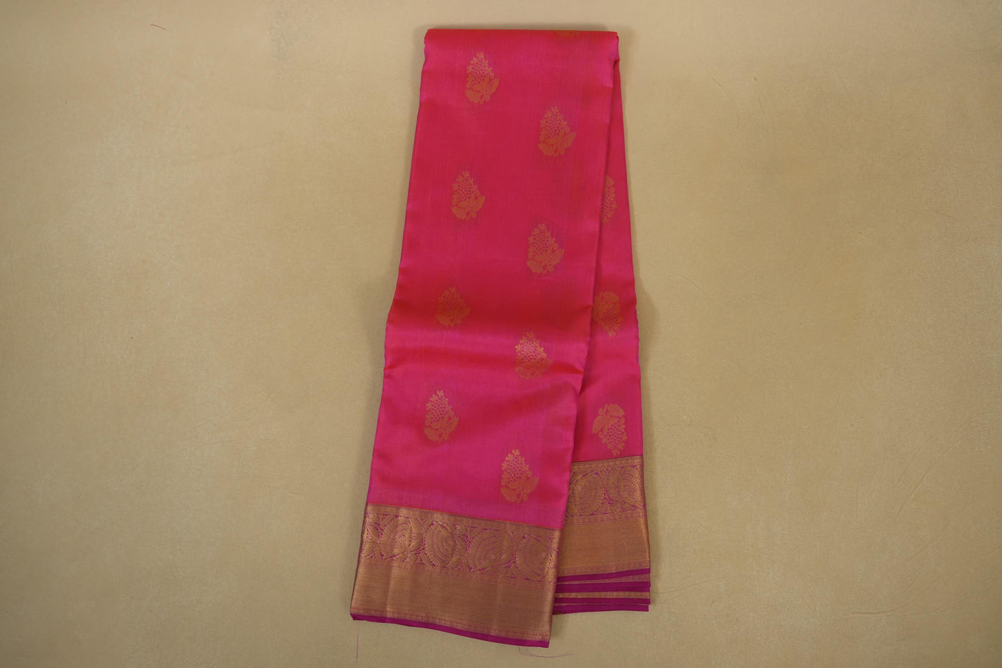 Peach Pink Light Weight Kanchipuram Silk Saree Online