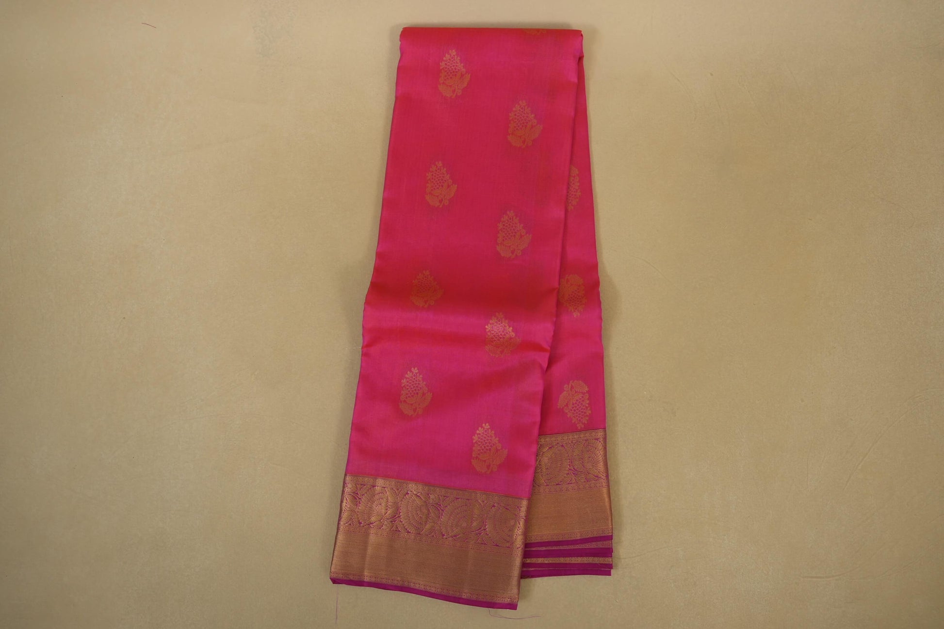 Peach Pink Light Weight Kanchipuram Silk Saree Online