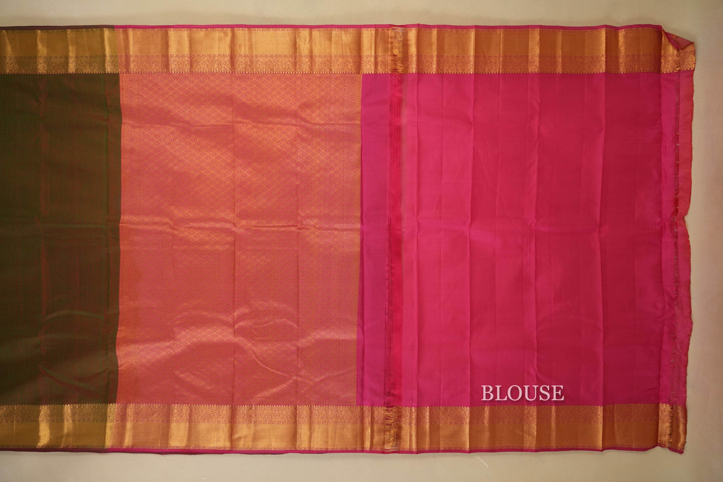 Manthulir Light Weight Kanchipuram Silk Saree Blouse