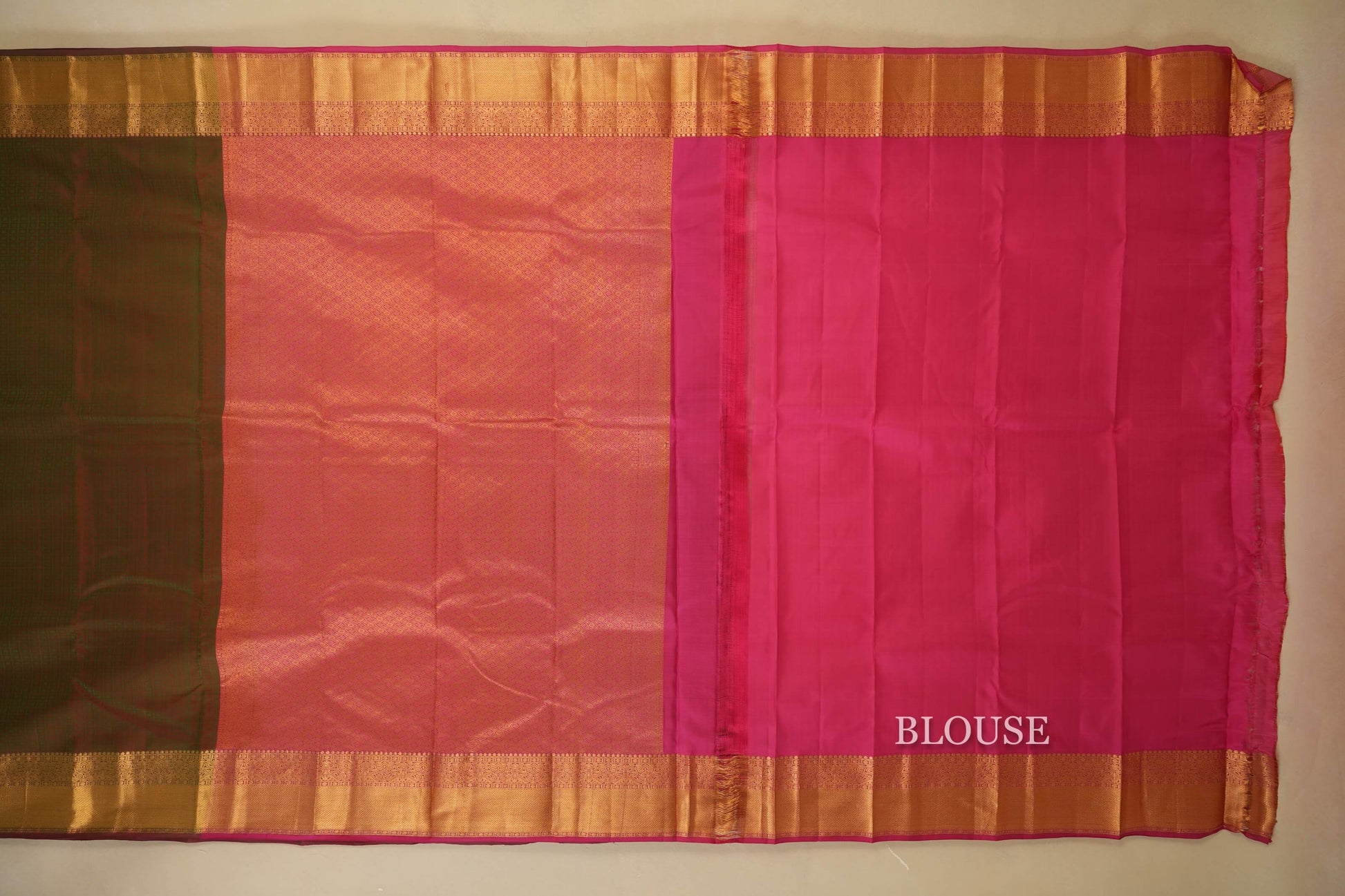 Manthulir Light Weight Kanchipuram Silk Saree Blouse