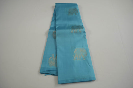 Borderless light weight kanchipuram silk saree