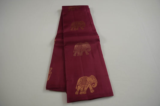 Borderless light weight kanchipuram silk saree