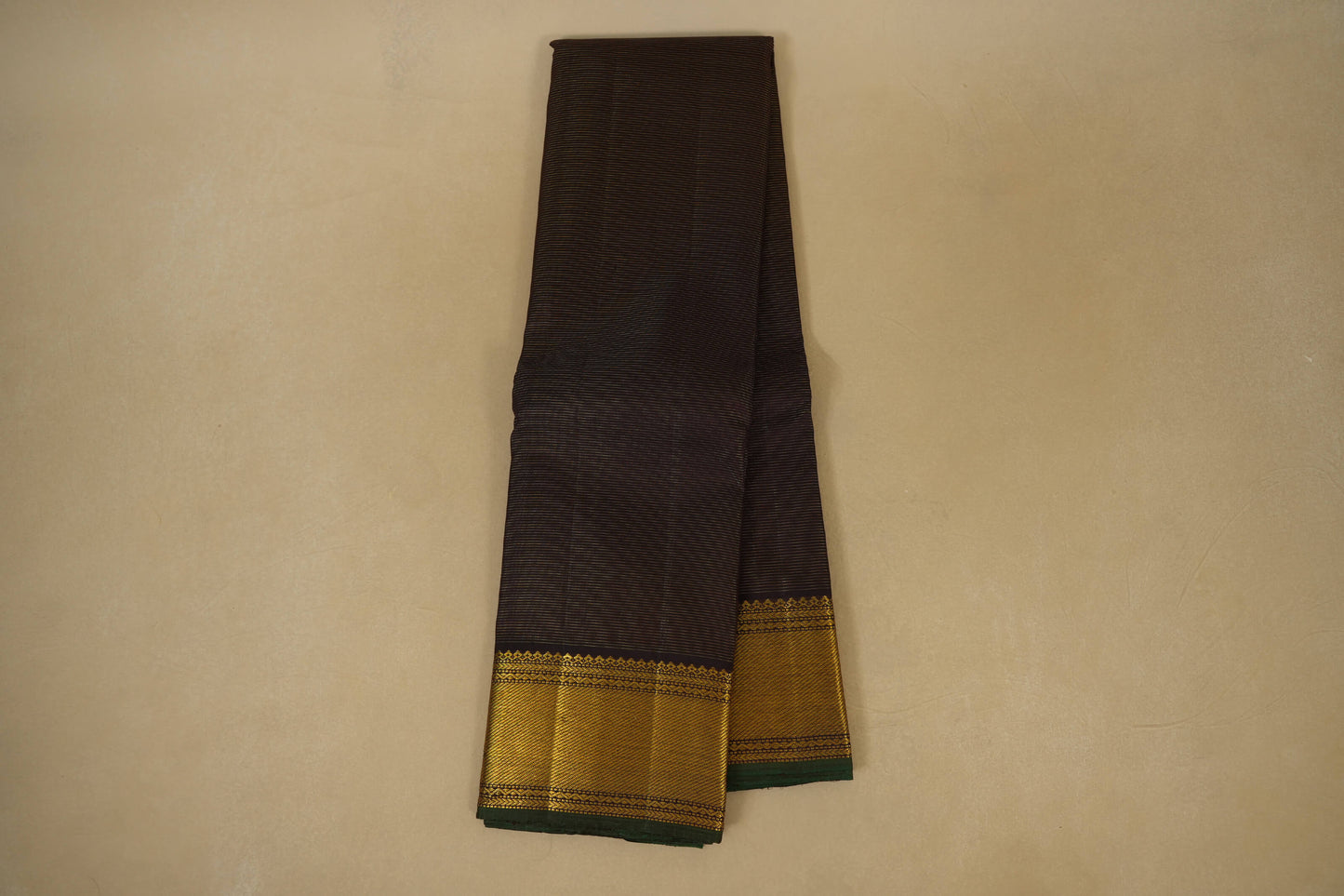Online Deep Brown Vaira Oosi Kanjivaram Silk Saree