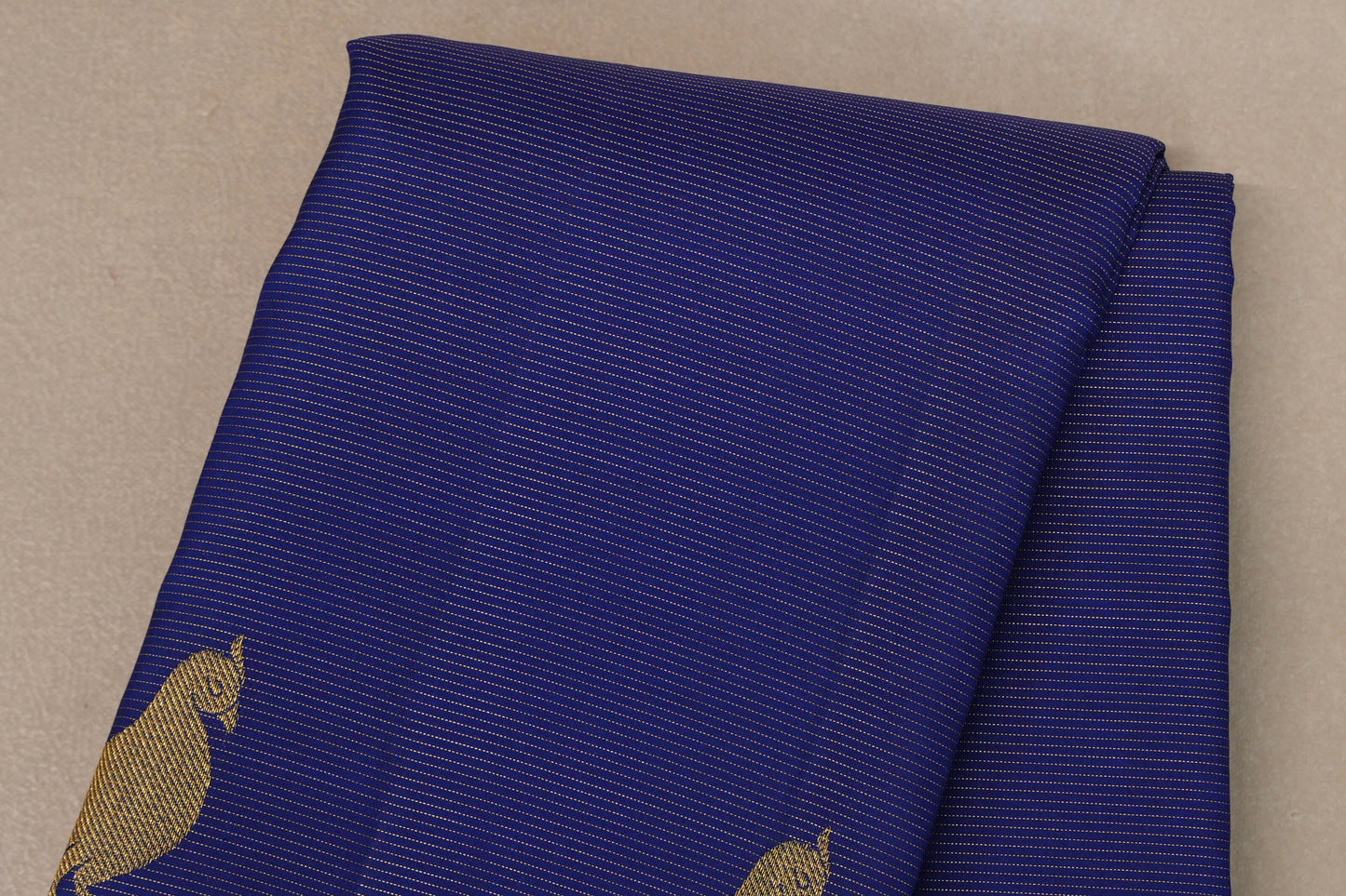 Dark Blue Vaira Oosi Vintage Kanjivaram Silk Saree SS9189