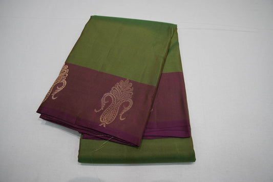 Manthulir green kanchipuram silk saree