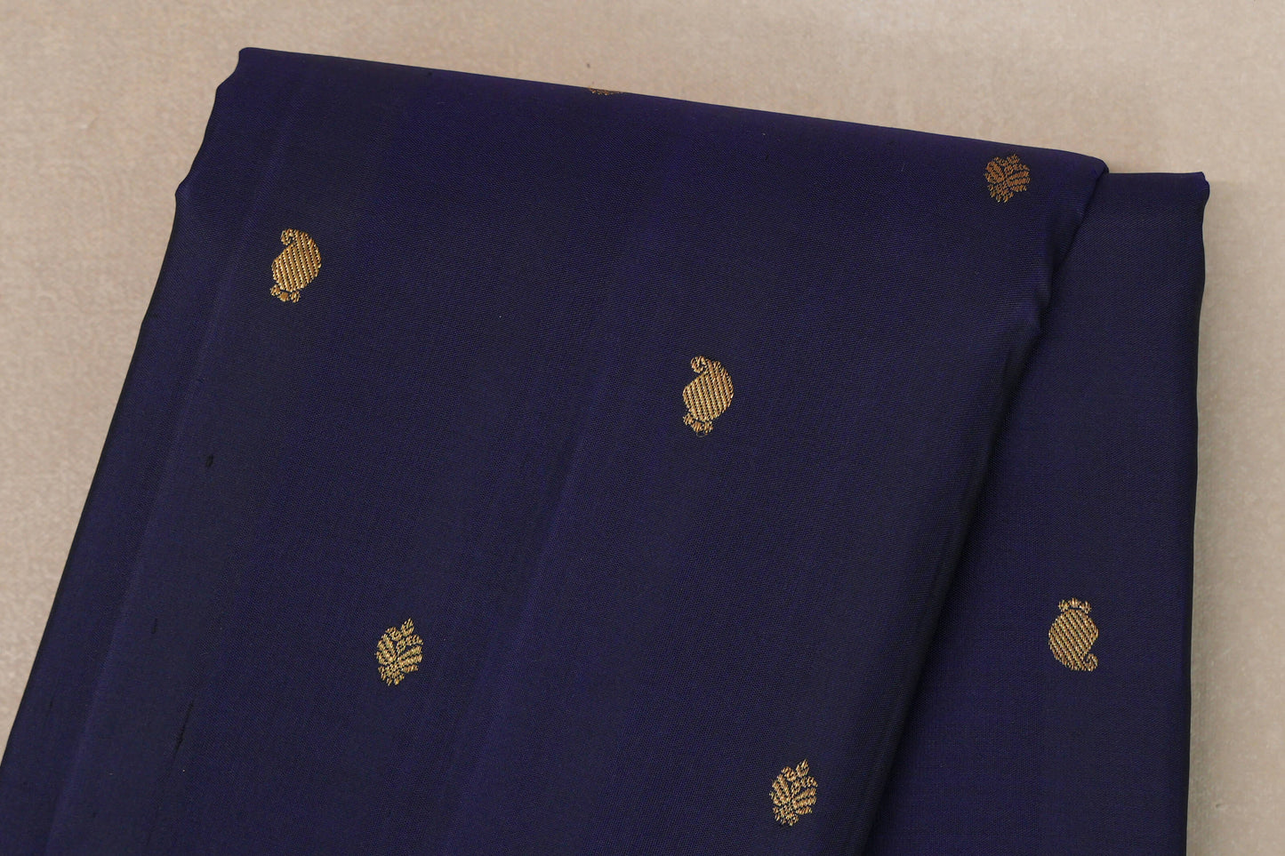 Deep Blue Vintage Kanjivaram Silk Saree SS9195