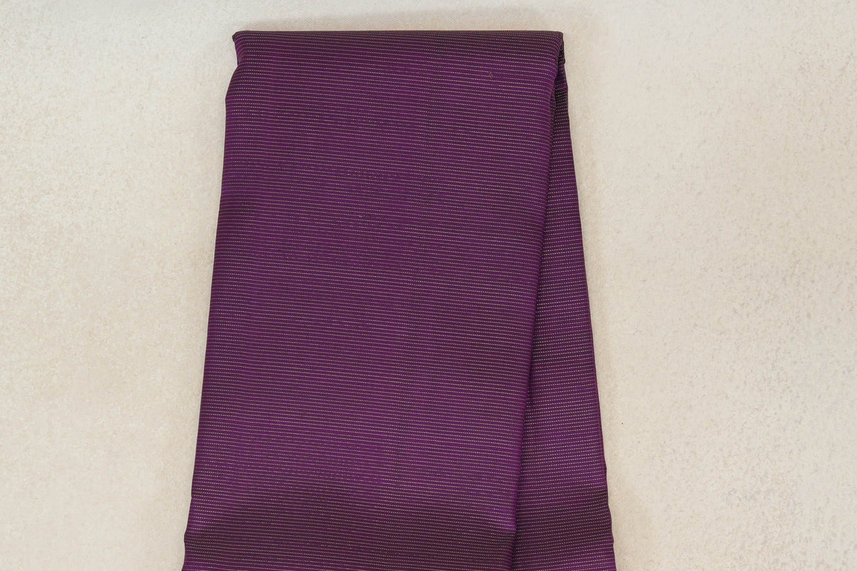 Deep Purple Vintage Kanjivaram Silk Saree body zoom