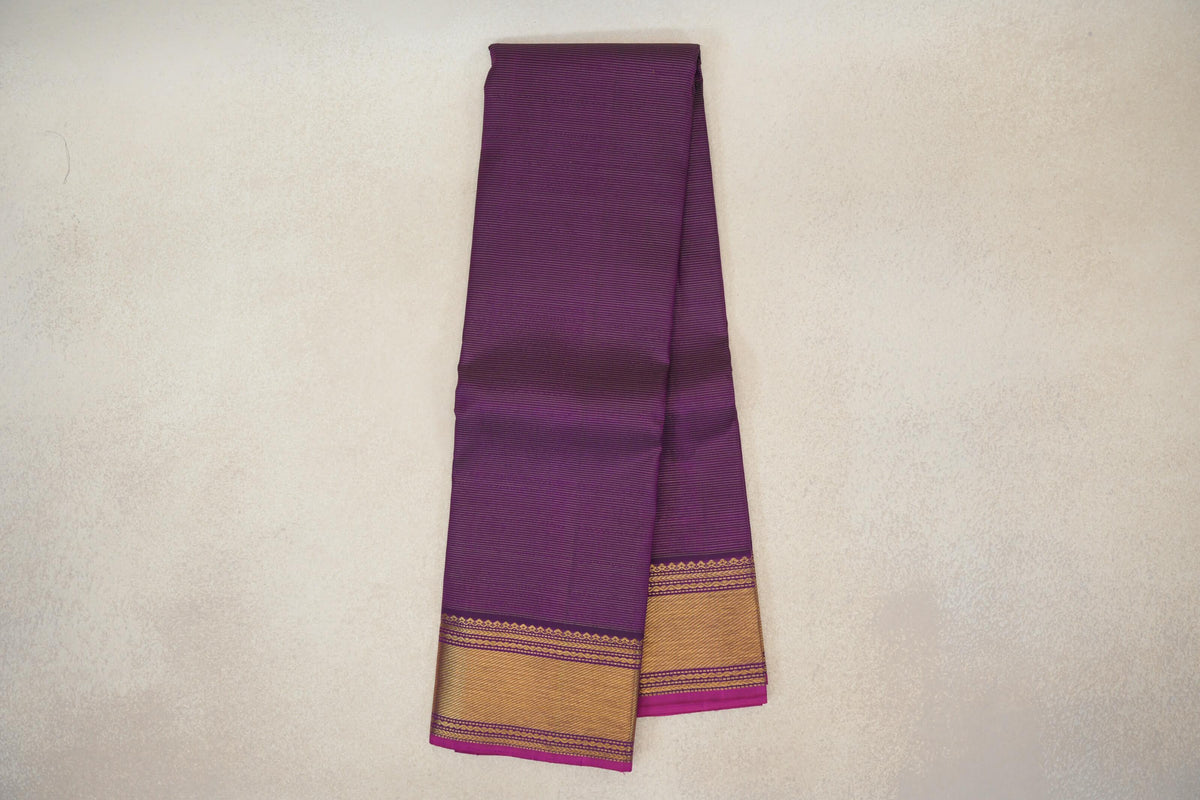 Deep Purple Vintage Kanjivaram Silk Saree online