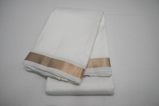 White kanchipuram silk saree