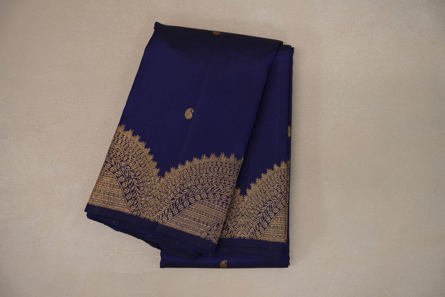 Deep blue Vintage Kanjivaram Silk Saree SS9201