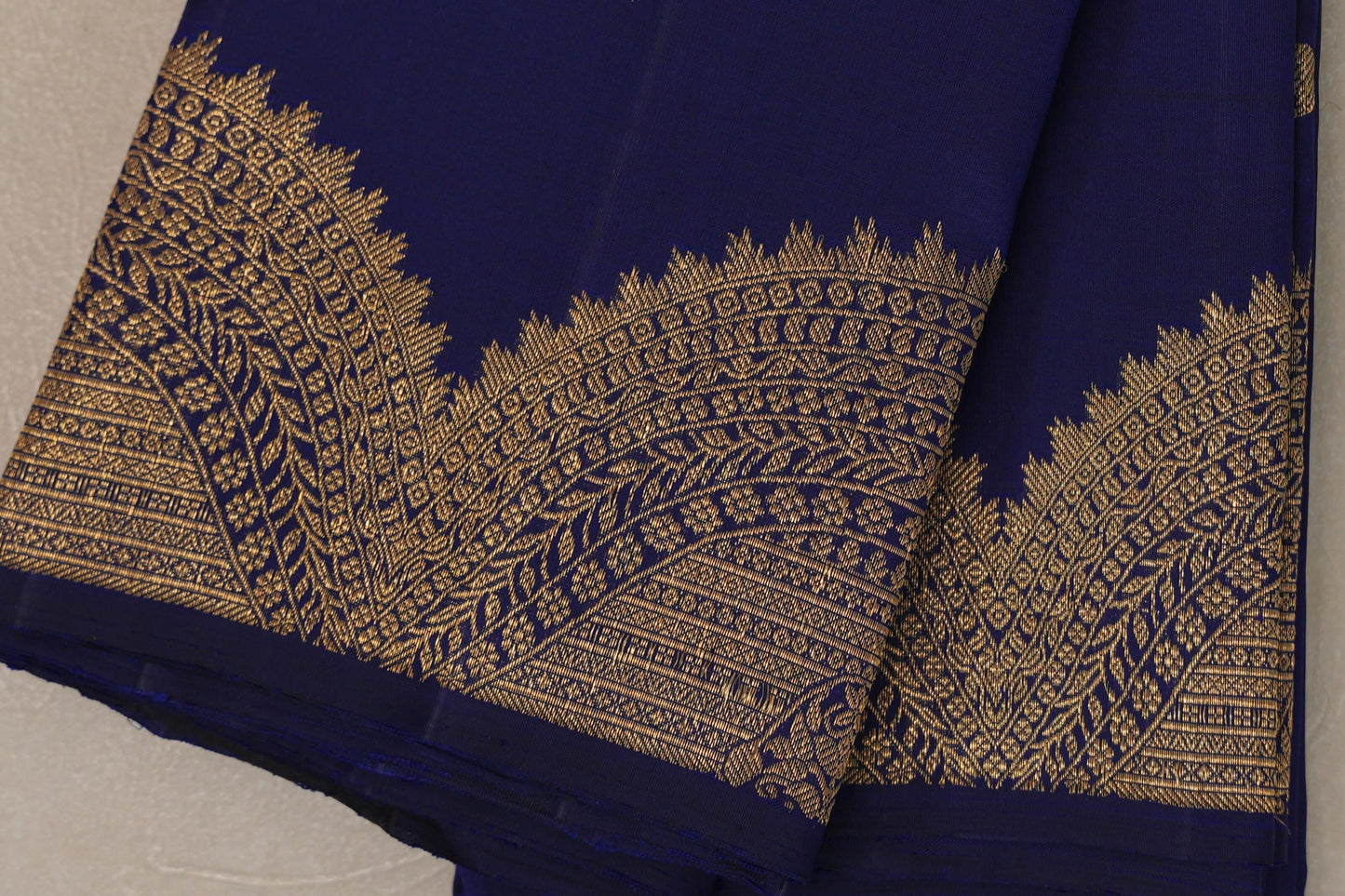 Deep blue Vintage Kanjivaram Silk Saree SS9201