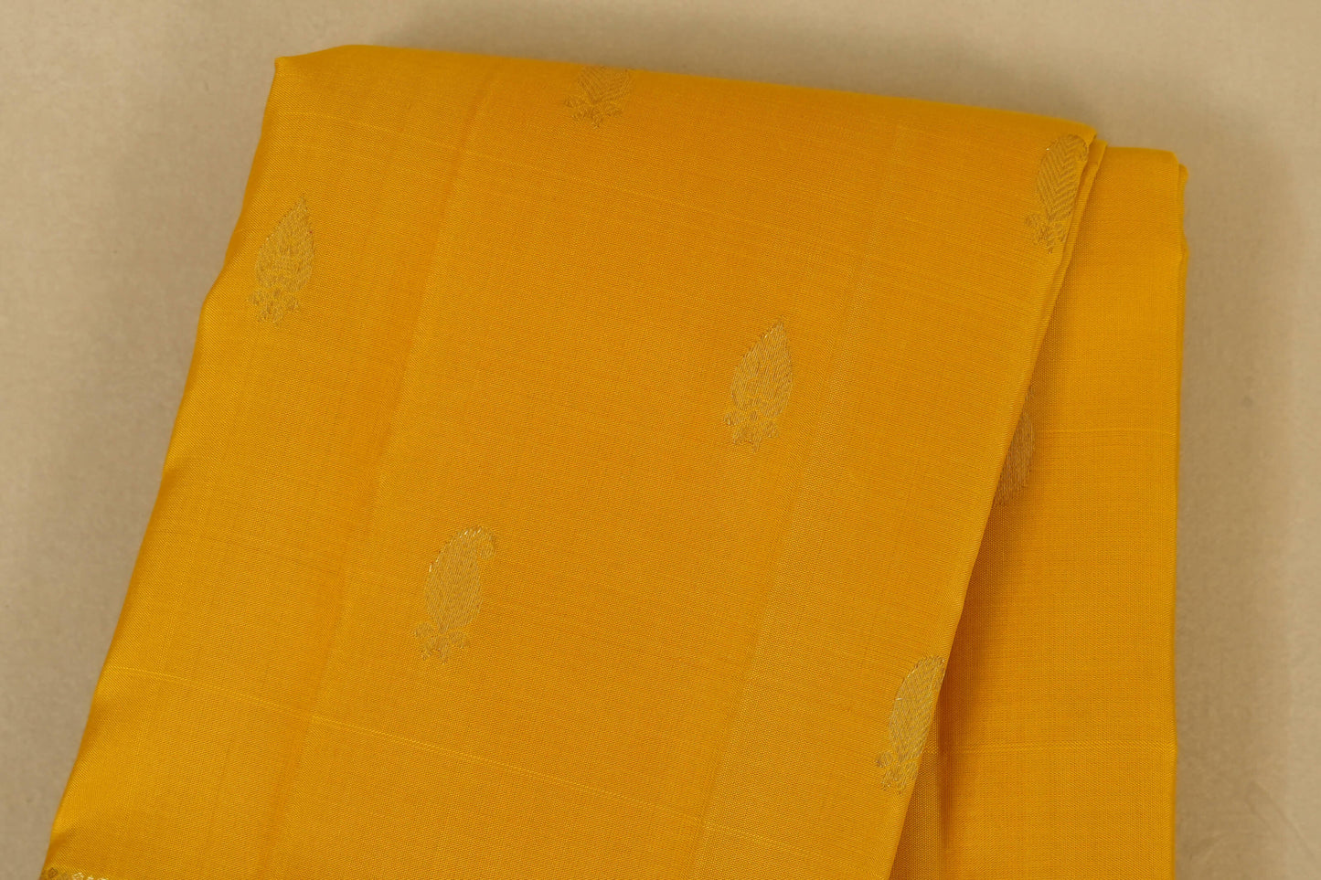 Yellow Kanjivaram Silk Saree body
