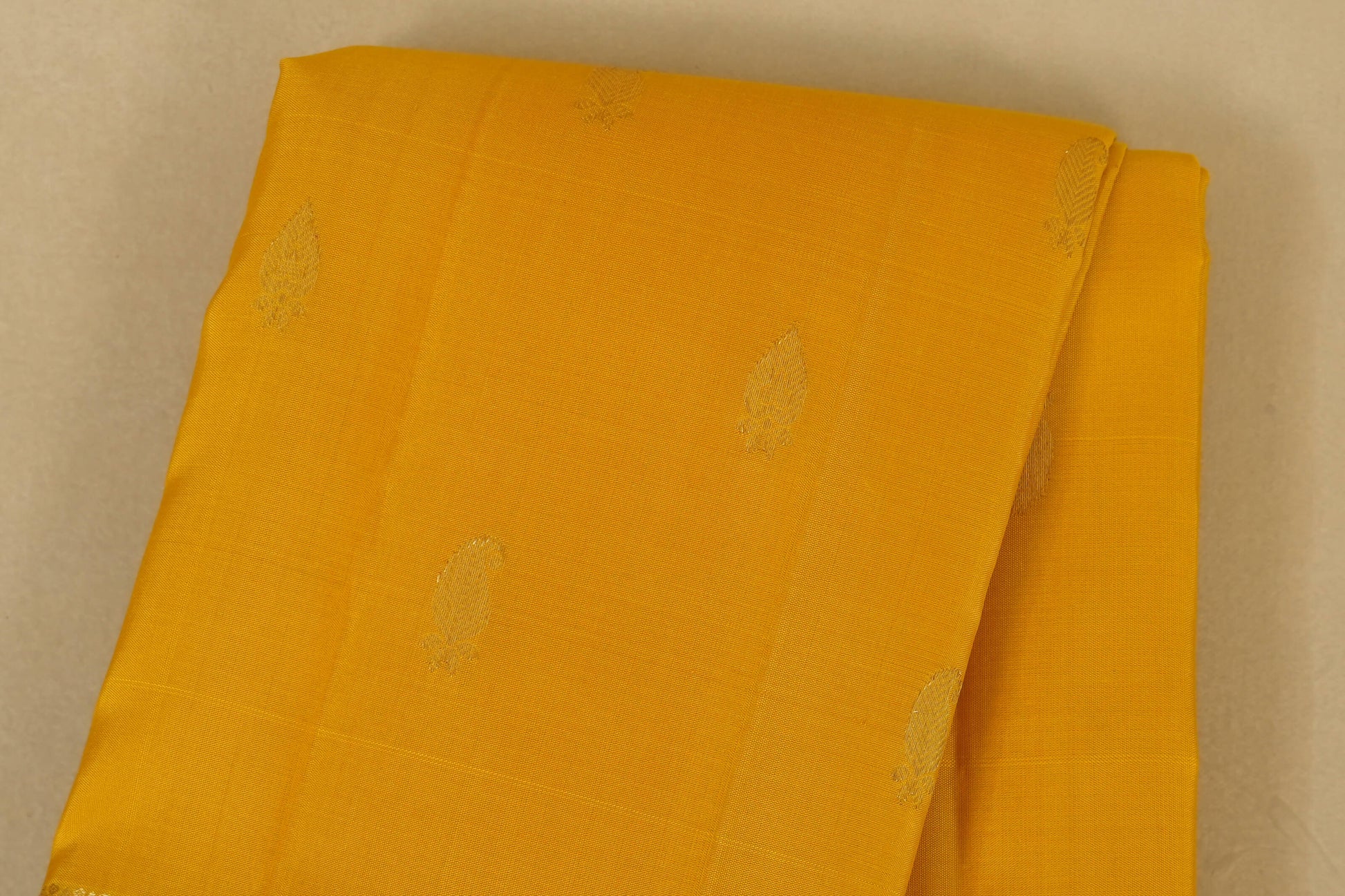 Yellow Kanjivaram Silk Saree body