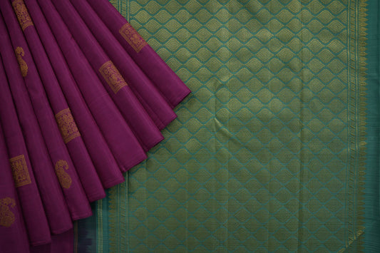 Pink kanchipuram silk saree