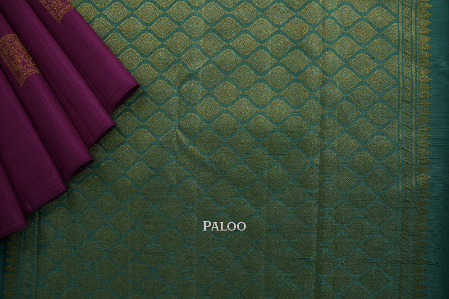 Borderless kanchipuram silk saree