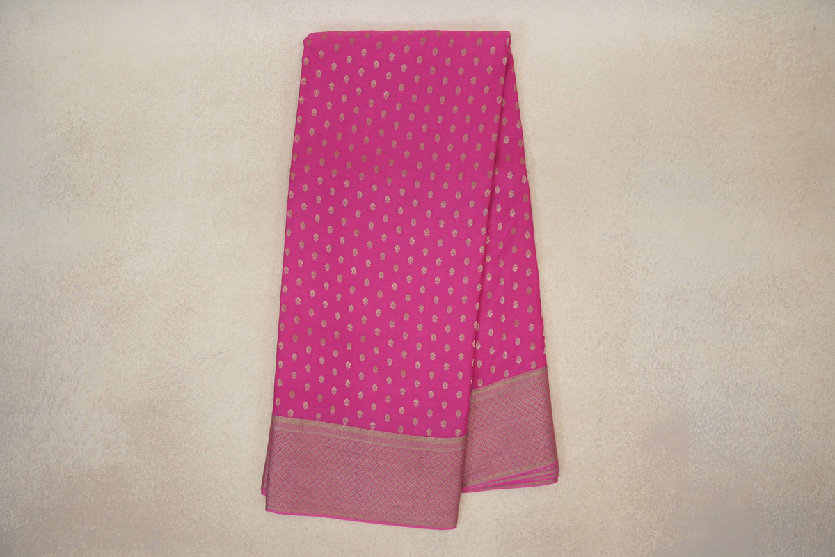 Online Rani Pink Mysore Silk Saree