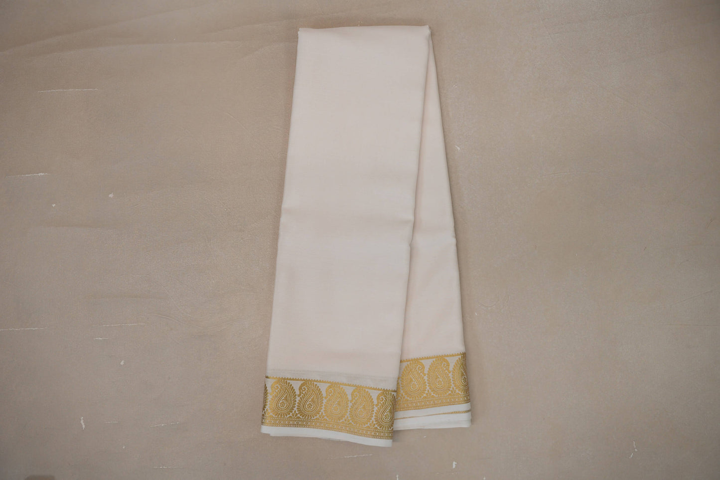 Cream Mysore Silk Saree SS9213