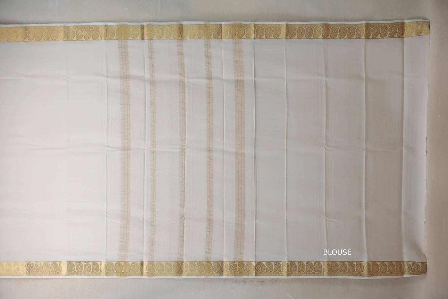 Cream Mysore Silk Saree SS9213