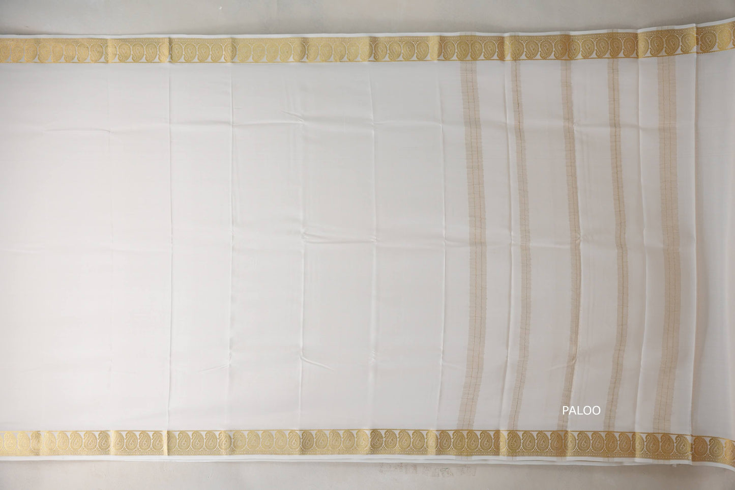 Cream Mysore Silk Saree SS9213