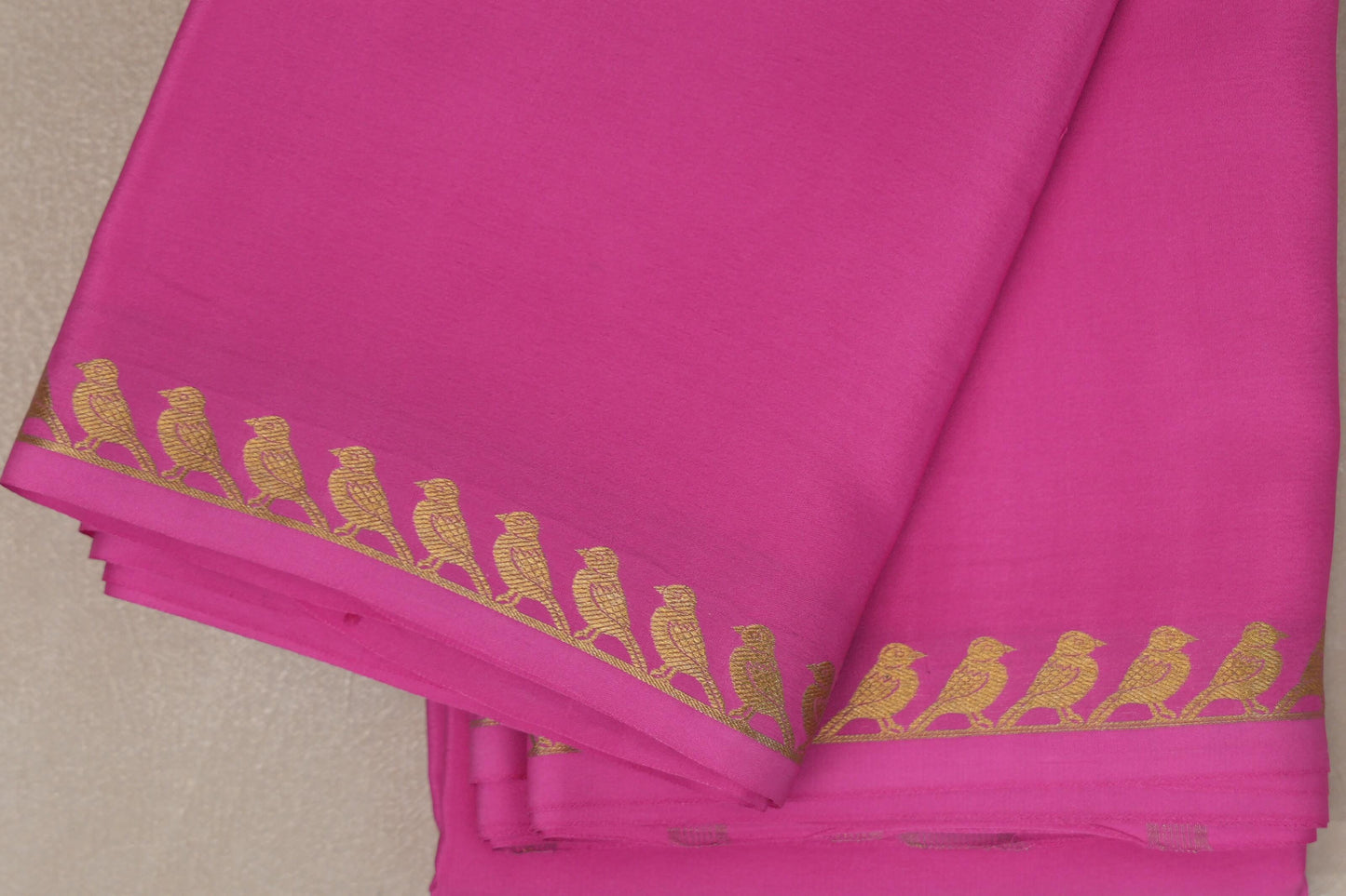 Rose Pink Mysore Silk Saree SS9214