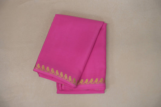 Rose Pink Mysore Silk Saree SS9214