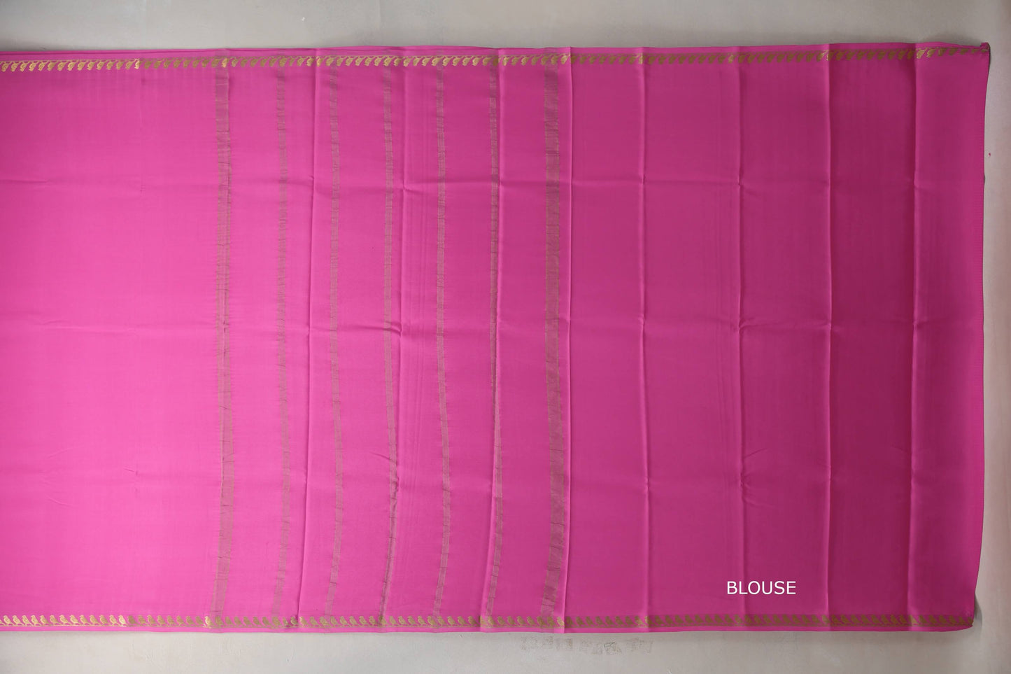 Rose Pink Mysore Silk Saree SS9214