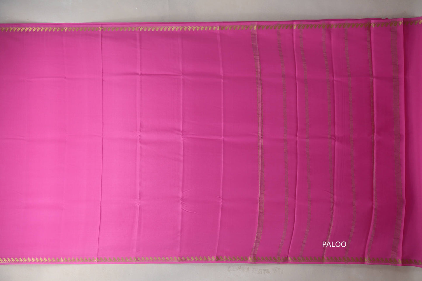 Rose Pink Mysore Silk Saree SS9214